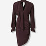 Mugler Mujer Barcelona Vestido Mini Drapeado color Burdeos sku 731-006098 01 - Foto 1