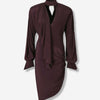 Mugler Mujer Barcelona Vestido Mini Drapeado color Burdeos sku 731-006098 01 - Foto 1