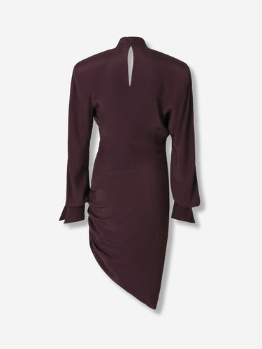 Mugler Mujer Barcelona Vestido Mini Drapeado color Burdeos sku 731-006098 01 - Foto 2