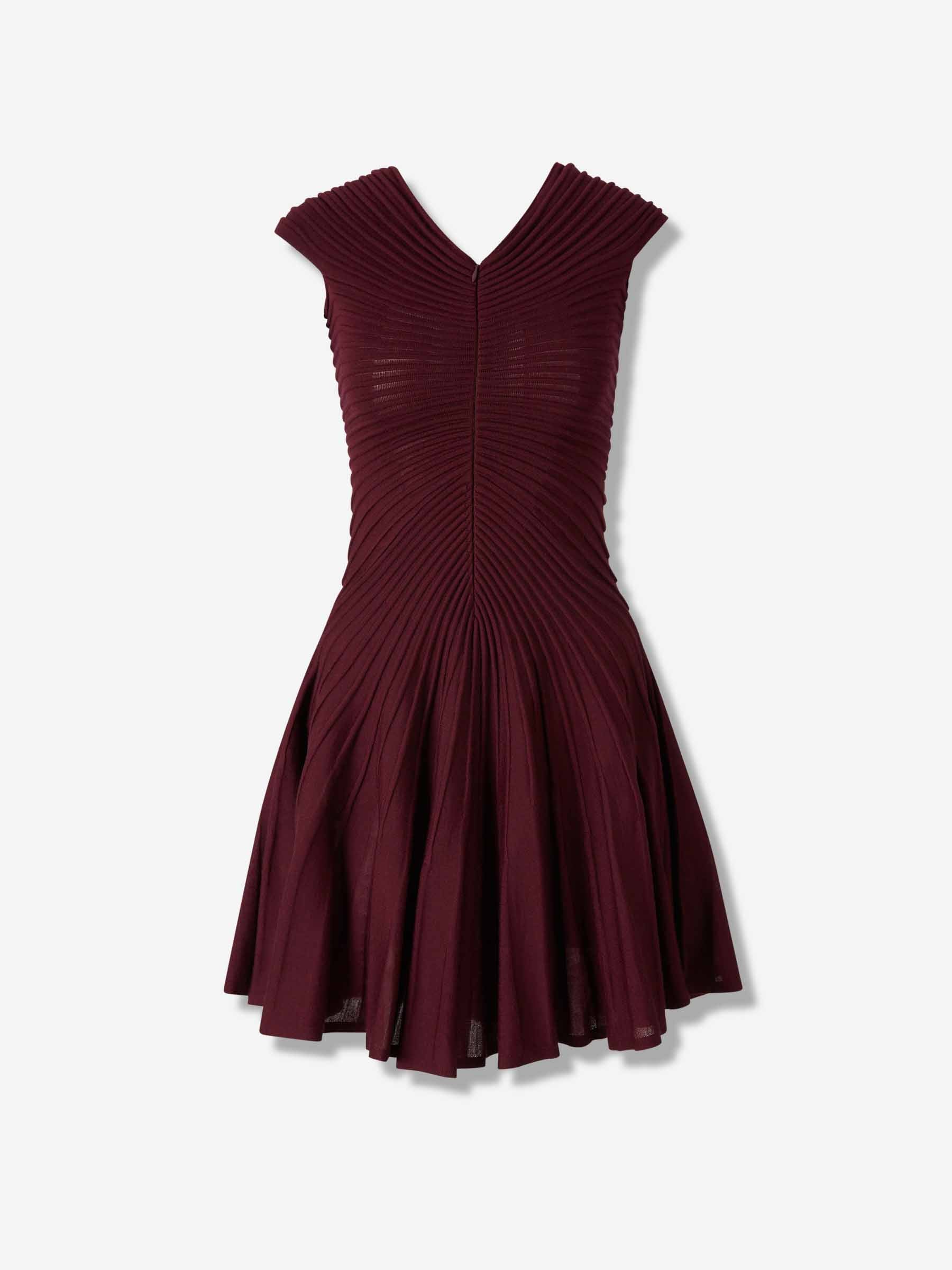 Alaïa Mujer Barcelona Vestido Midi Punto color Burdeos sku 731-006099 01 - Foto 1