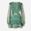 PatBo Mujer Barcelona Vestido Flecos Mini color Verde sku 731-006101 01 - Foto 1