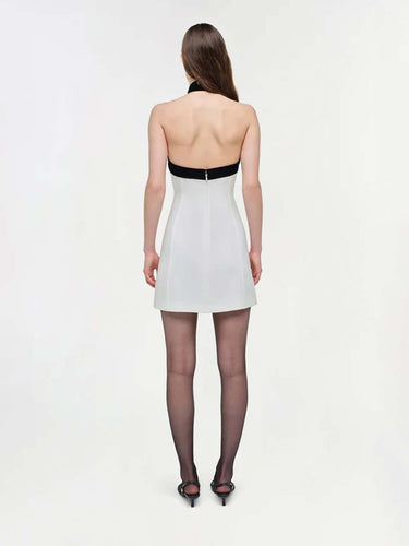 Simkhai Mujer Barcelona Vestido Mini Jolie color Blanco Y Negro sku 731-006104 01 - Foto 3