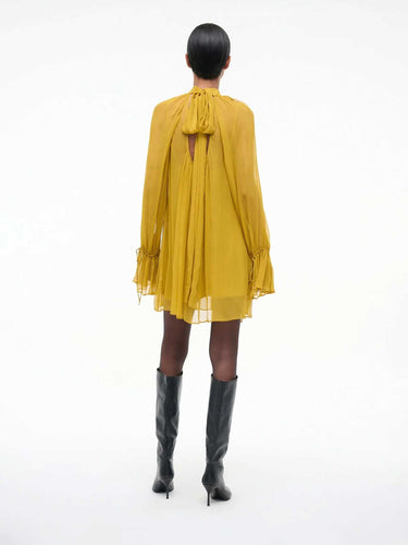 Staud Mujer Barcelona Vestido Mini color Amarillo Limón sku 731-006114 01 - Foto 3