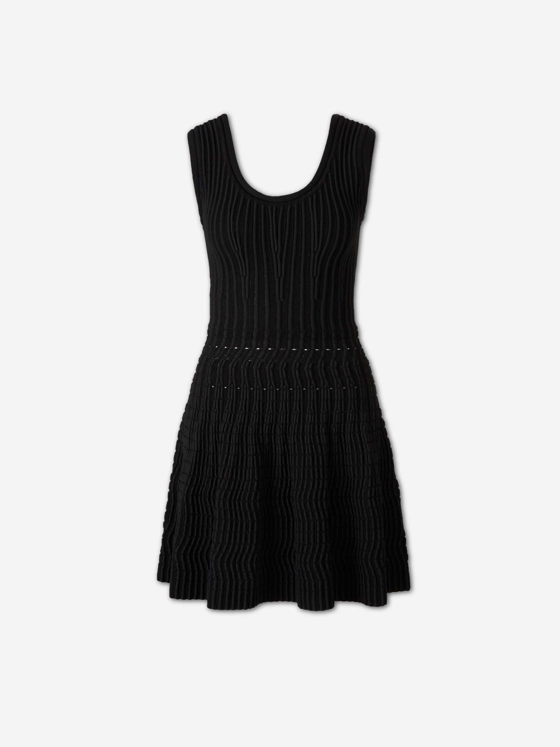 Alaïa Mujer Barcelona Vestido Punto Mini color Negro sku 731-006115 01 - Foto 1