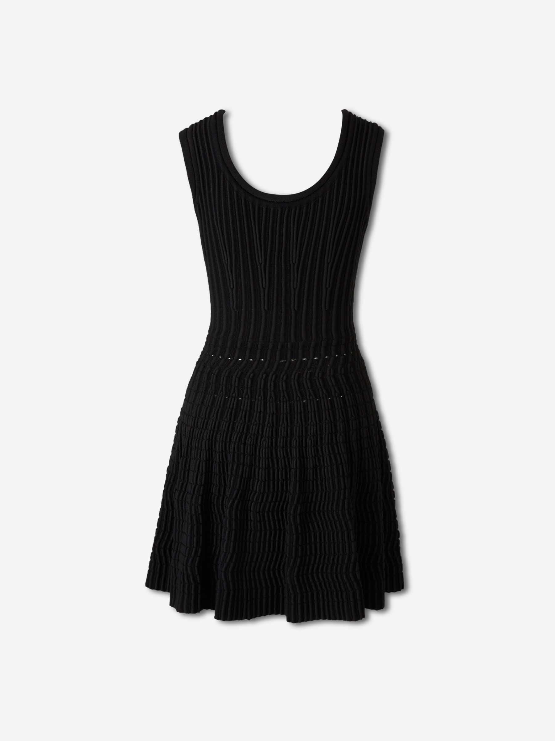 Alaïa Mujer Barcelona Vestido Punto Mini color Negro sku 731-006115 01 - Foto 2
