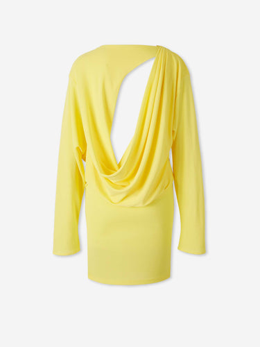 Jacquemus  Barcelona Vestido mini Mistral color Amarillo sku 731-006121 01 - Foto 2