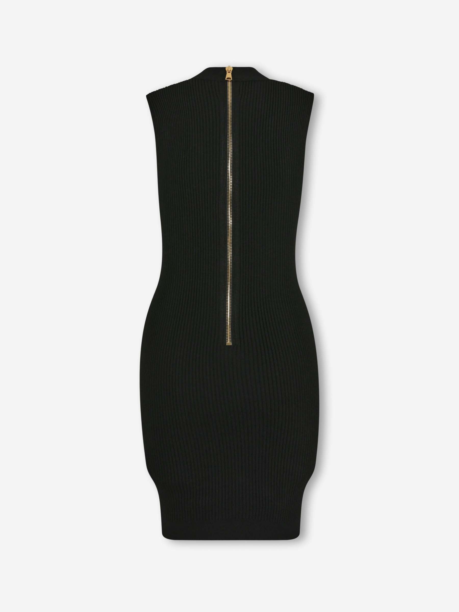 Balmain Mujer Barcelona Vestido Mini Punto color Negro sku 731-006123 01 - Foto 2