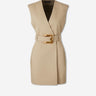 Balmain Mujer Barcelona Vestido Corte Blazer color Camel sku 731-006124 01 - Foto 1