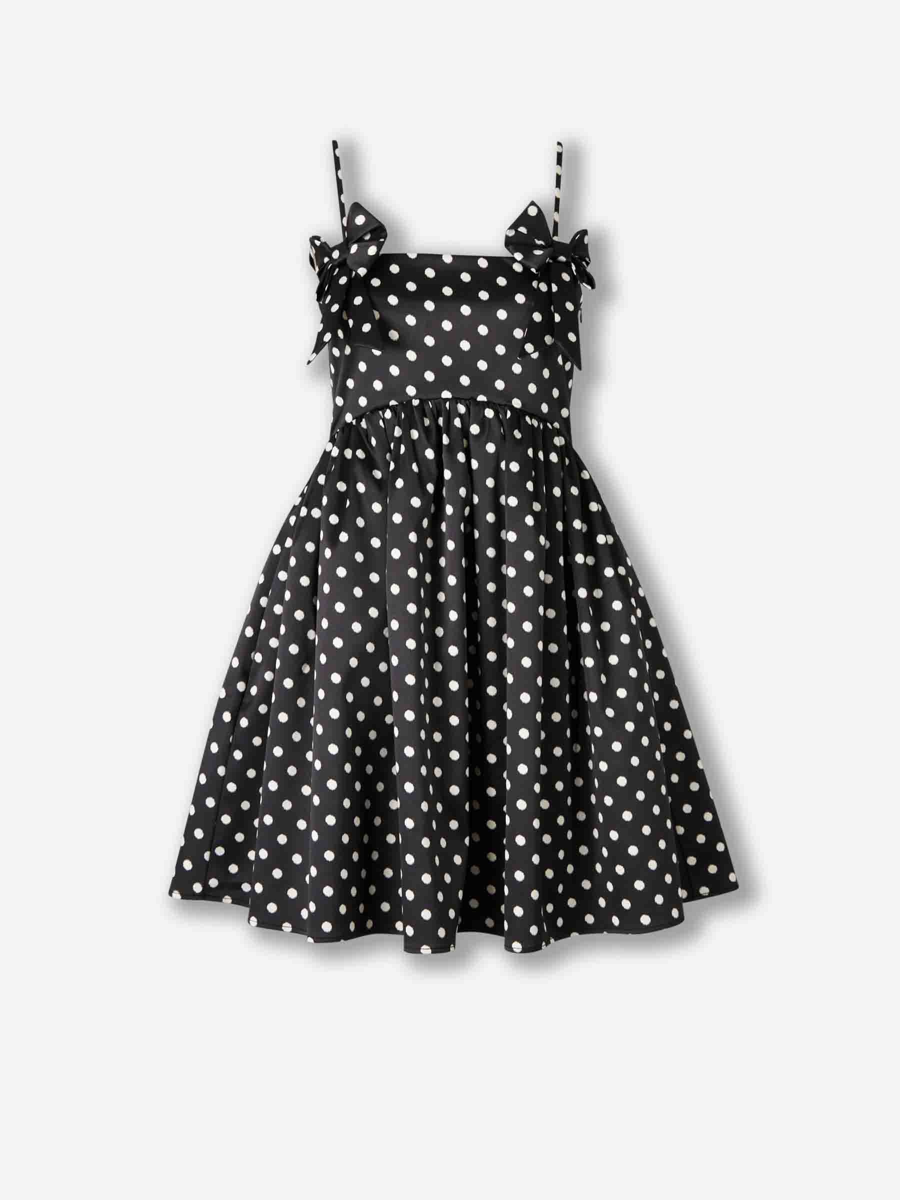 Ganni Mujer Barcelona Vestido Mini Lunares color Blanco Y Negro sku 731-006125 01 - Foto 1