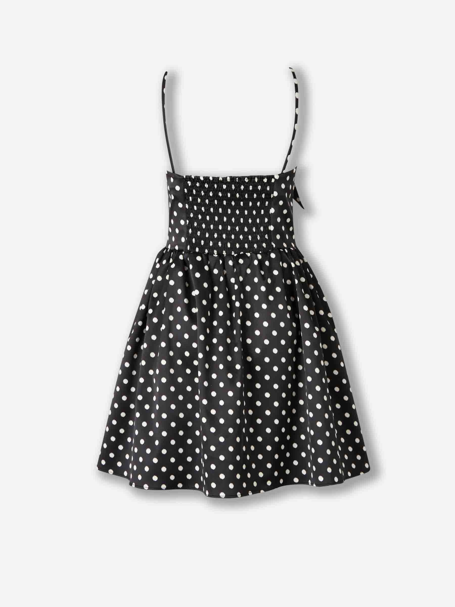 Ganni Mujer Barcelona Vestido Mini Lunares color Blanco Y Negro sku 731-006125 01 - Foto 2