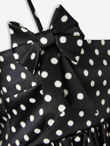 Ganni Mujer Barcelona Vestido Mini Lunares color Blanco Y Negro sku 731-006125 01 - Foto 3