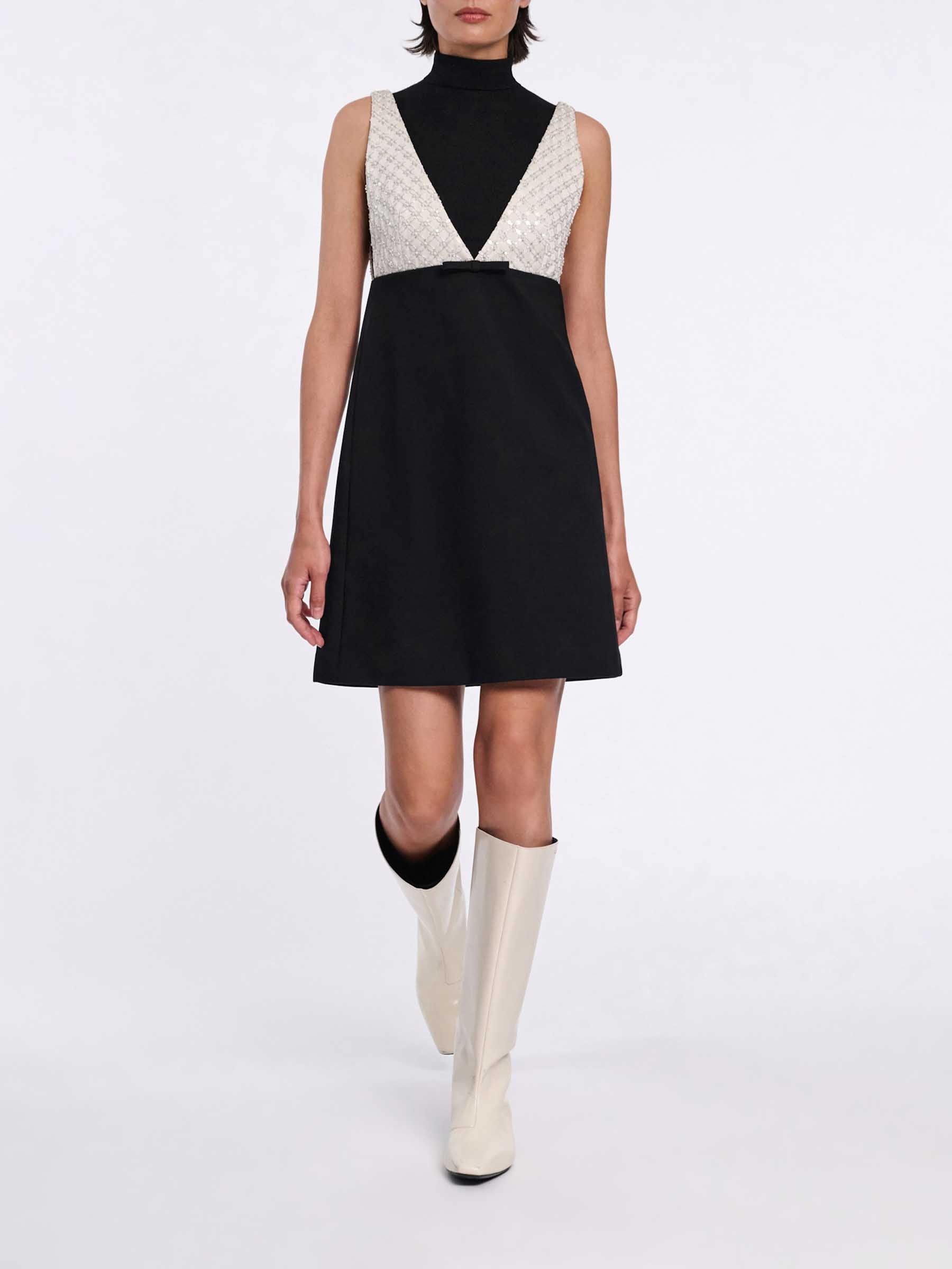 Dorothee Schumacher Mujer Barcelona Vestido Mini Bicolor color Blanco Y Negro sku 731-006131 01 - Foto 2
