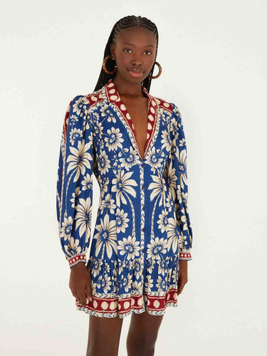Farm Rio Mujer Barcelona Vestido Mini Luna Lenzing color Multicolor sku 731-006132 01 - Foto 1