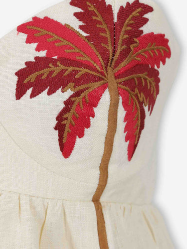 Farm Rio Mujer Barcelona Vestido Mini Coconut Tree color Beige sku 731-006134 01 - Foto 3