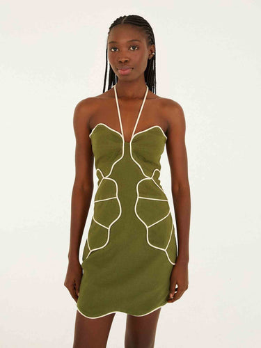 Farm Rio Mujer Barcelona Vestido Mini Floral color Verde sku 731-006135 01 - Foto 1