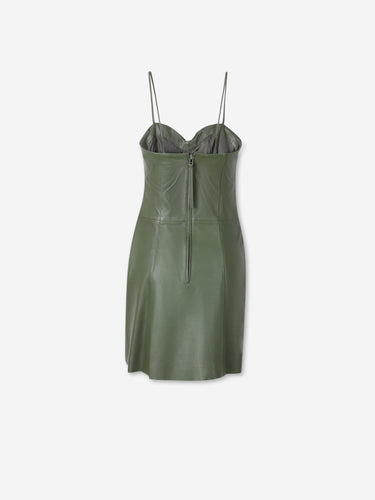 Farm Rio Mujer Barcelona Vestido Mini Piel color Verde Militar sku 731-006136 01 - Foto 2
