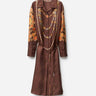 Versace Mujer Barcelona Vestido Camisero Seda color Marrón Oscuro sku 731-006138 01 - Foto 1