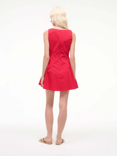 Staud Mujer Barcelona Vestido Mini Gwen color Cereza sku 731-006139 01 - Foto 3