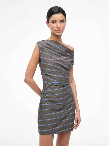 Staud Mujer Barcelona Vestido Mini Asimétrico color Multicolor sku 731-006141 01 - Foto 3