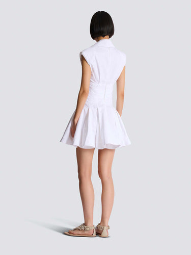 Balmain Mujer Barcelona Vestido Camisero Algodón color Blanco sku 731-006142 01 - Foto 3