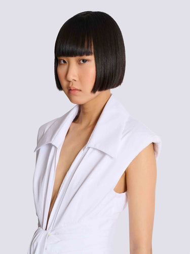 Balmain Mujer Barcelona Vestido Camisero Algodón color Blanco sku 731-006142 01 - Foto 5