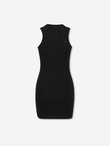 Off-White Mujer Barcelona Vestido Mini Ribbed color Negro sku 731-006143 01 - Foto 2