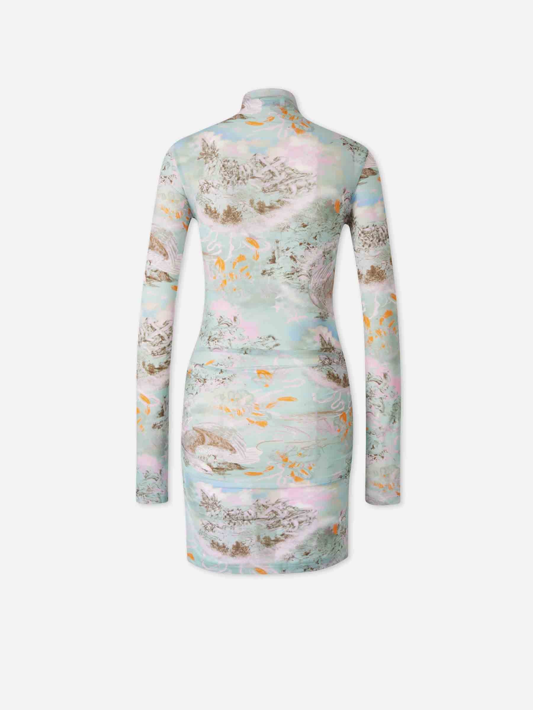 Off-White Mujer Barcelona Vestido Mini Estampada color Multicolor sku 731-006144 01 - Foto 2