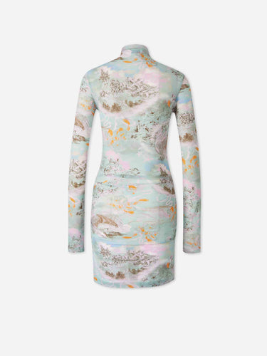 Off-White Mujer Barcelona Vestido Mini Estampada color Multicolor sku 731-006144 01 - Foto 2