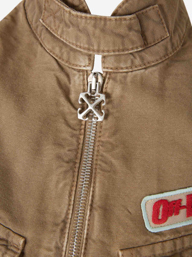 Off-White Mujer Barcelona Vestido Mini Cremallera color Verde Militar sku 731-006145 01 - Foto 3