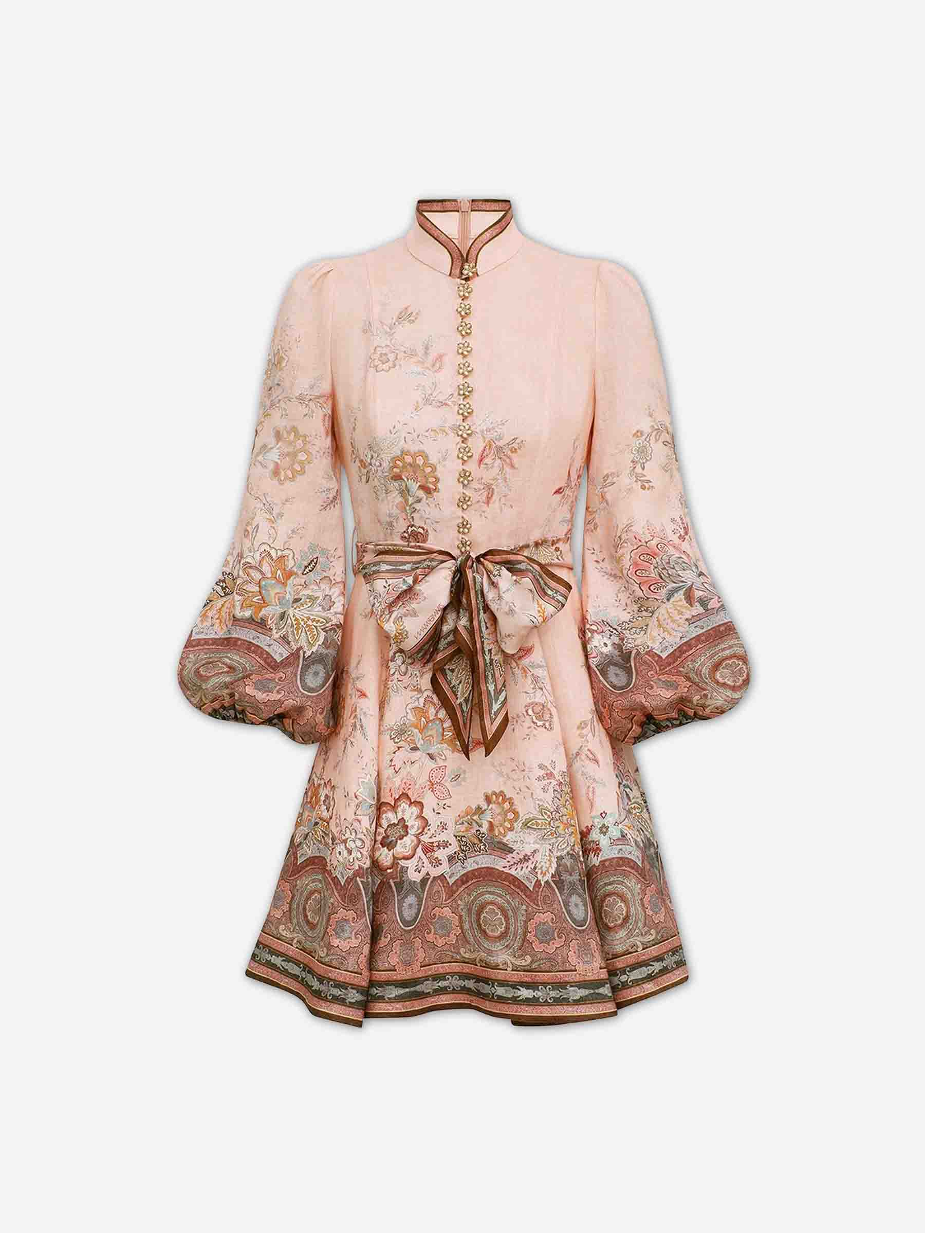 Zimmermann Mujer Barcelona Vestido Mini Abotonado color Rosa Palo sku 731-006156 01 - Foto 1