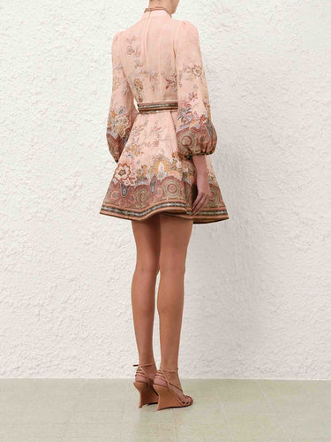Zimmermann Mujer Barcelona Vestido Mini Abotonado color Rosa Palo sku 731-006156 01 - Foto 3