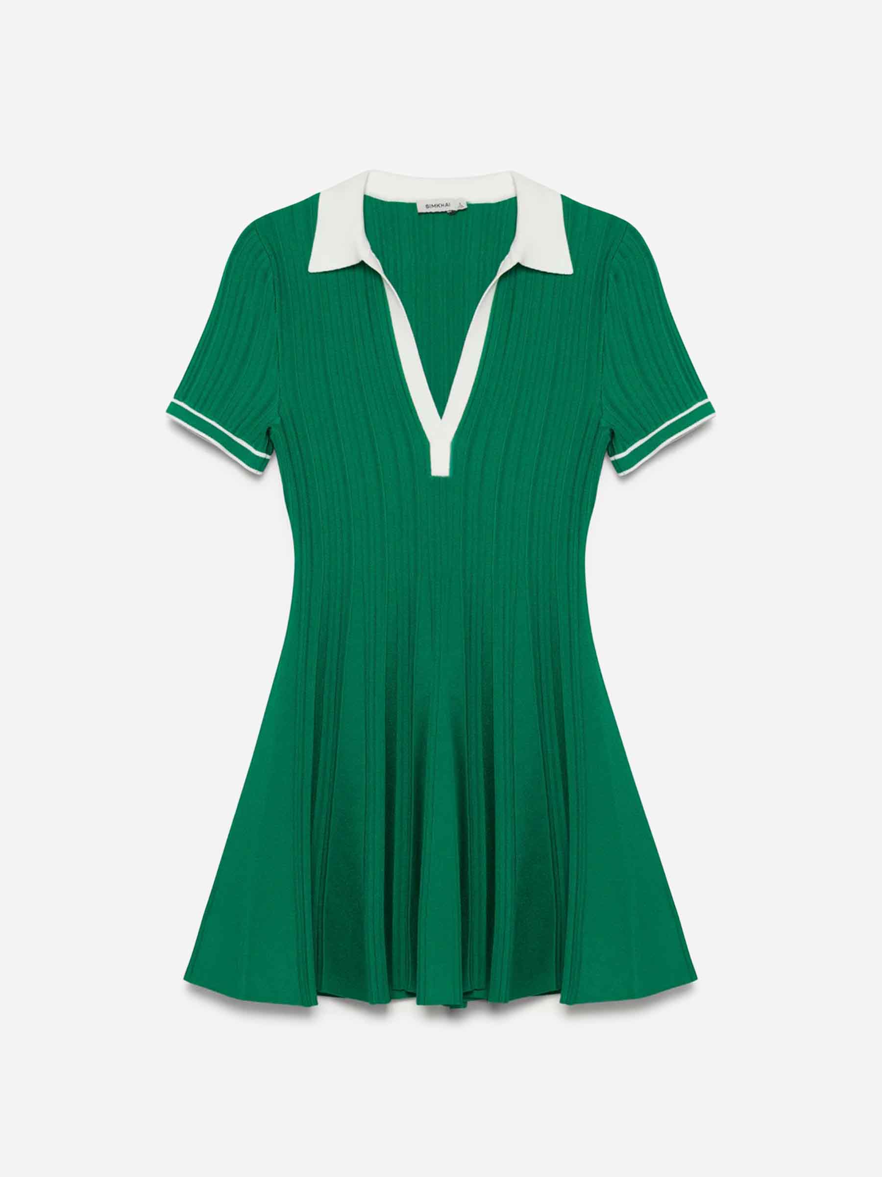 Simkhai Mujer Barcelona Vestido Punto Page color Verde Jungla sku 731-006162 02 - Foto 1