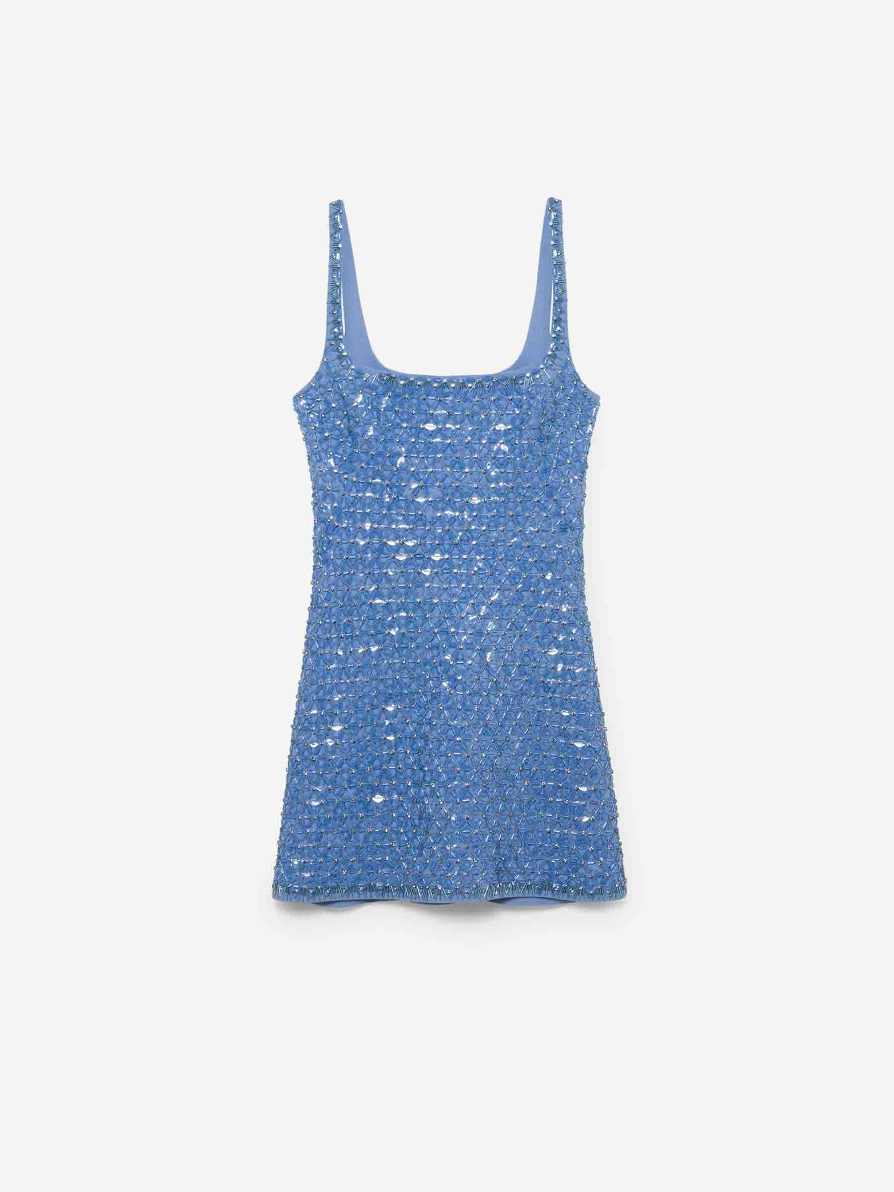 Simkhai Mujer Barcelona Vestido Mini Con Adornos color Azul Celeste sku 731-006163 01 - Foto 1
