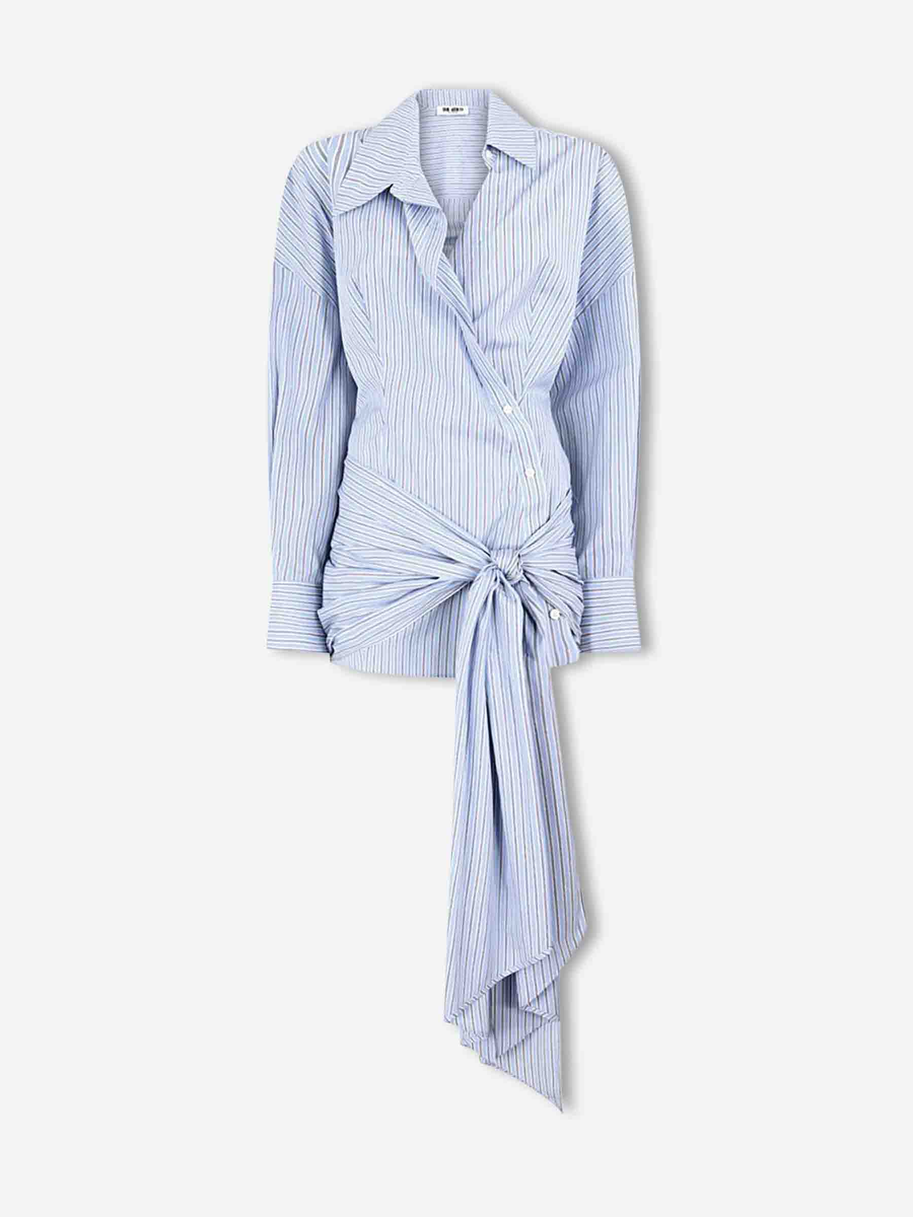 The Attico  Barcelona Vestido Mini Camisero color Azul Celeste sku 731-006167 01 - Foto 1