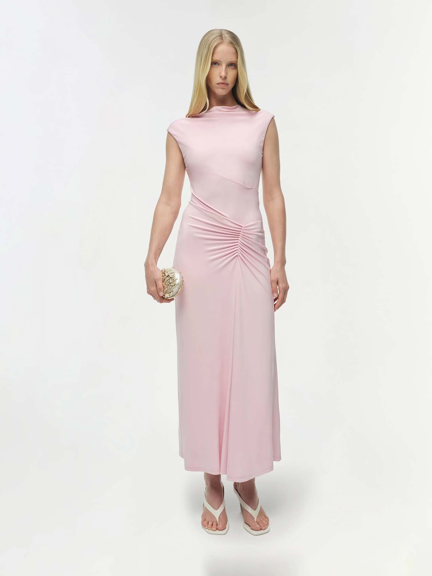 Simkhai Mujer Barcelona Vestido Midi Acacia color Rosa Palo sku 731-006178 01 - Foto 2