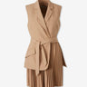 Simkhai Mujer Barcelona Vestido Plisado Eman color Camel sku 731-006179 01 - Foto 1