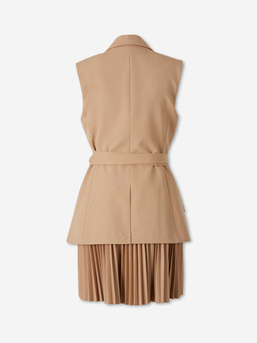 Simkhai Mujer Barcelona Vestido Plisado Eman color Camel sku 731-006179 01 - Foto 2