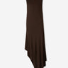 Alaïa Mujer Barcelona Vestido Midi Asimétrico color Marrón Oscuro sku 731-006180 01 - Foto 1