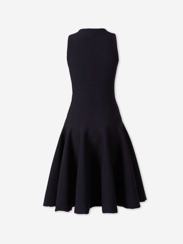 Alaïa Mujer Barcelona Vestido Midi Punto color Azul Noche sku 731-006181 01 - Foto 2