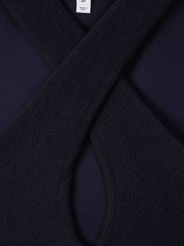 Alaïa Mujer Barcelona Vestido Midi Punto color Azul Noche sku 731-006181 01 - Foto 3