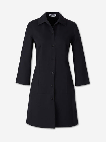 Jil Sander Mujer Barcelona Abrigo Largo Lana color Negro sku 731-006182 01 - Foto 1