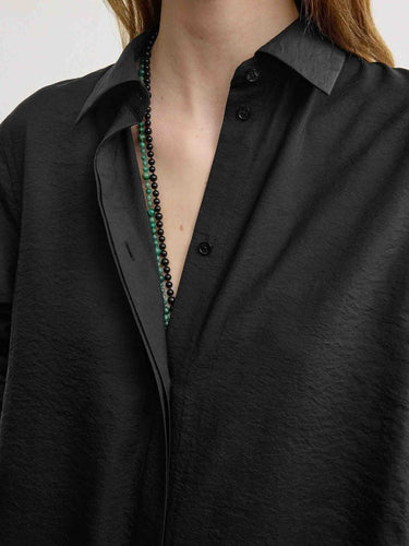 TOTEME Mujer Barcelona Vestido Camisero Maxi color Negro sku 731-006191 01 - Foto 4