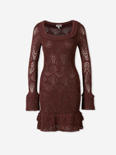 Staud Mujer Barcelona Vestido Mini Calados color Marrón Oscuro sku 731-006196 01 - Foto 1