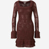 Staud Mujer Barcelona Vestido Mini Calados color Marrón Oscuro sku 731-006196 01 - Foto 1