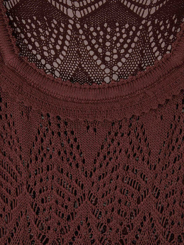 Staud Mujer Barcelona Vestido Mini Calados color Marrón Oscuro sku 731-006196 01 - Foto 3