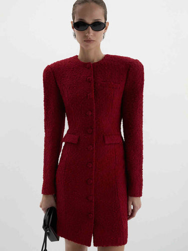 Magda Butrym Mujer Barcelona Vestido Mini Sastre color Rojo sku 731-006198 01 - Foto 2