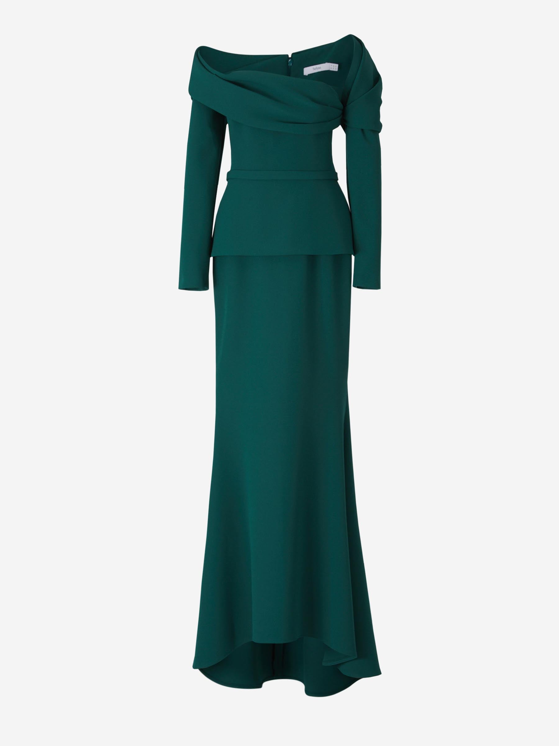 Safiyaa Mujer Barcelona Vestido Maxi Andra Carolina color Verde sku 732-001417 01 - Foto 1