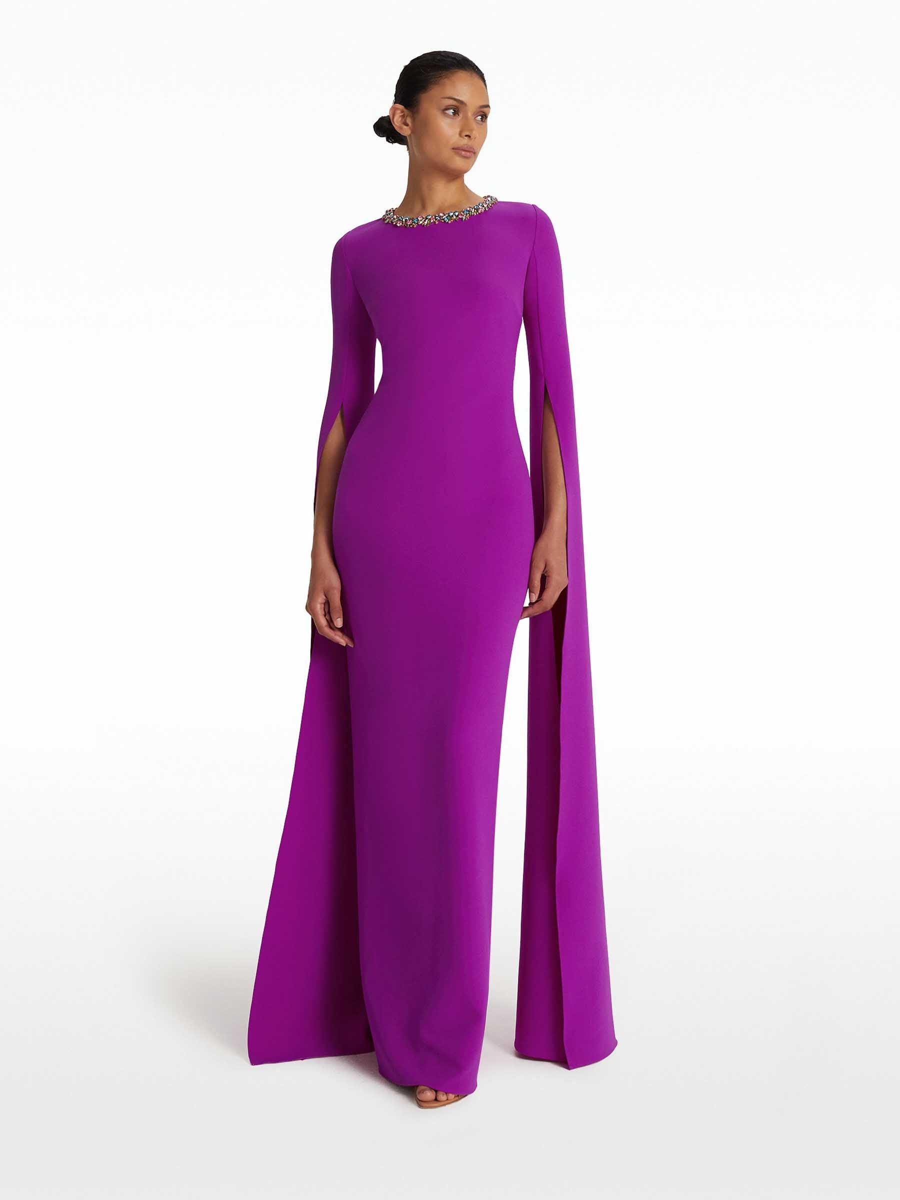 Safiyaa Mujer Barcelona Vestido Maxi Talina color Violeta sku 732-001418 01 - Foto 2