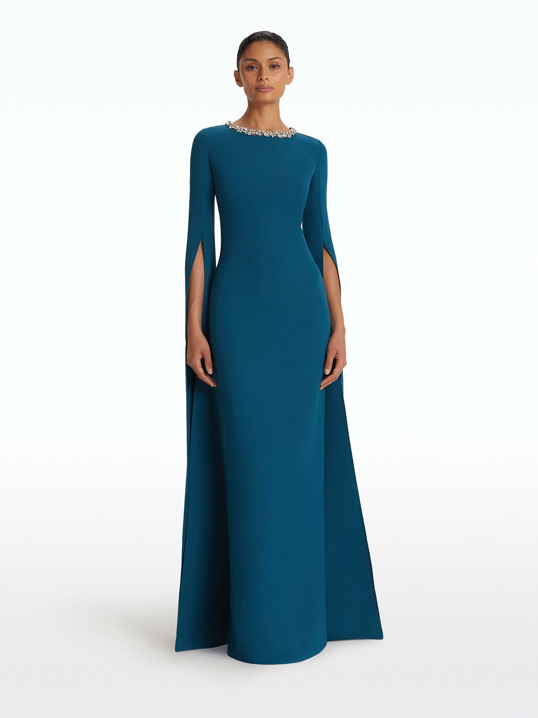 Safiyaa Mujer Barcelona Vestido Maxi Talina color Azul sku 732-001418 02 - Foto 2