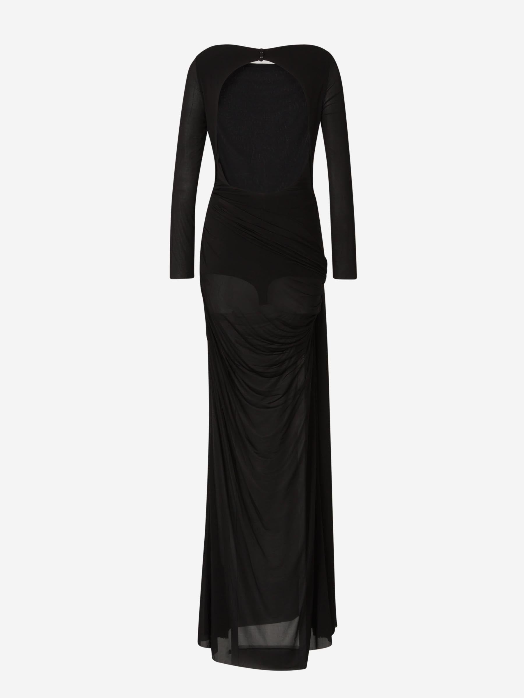 Safiyaa Mujer Barcelona Vestido Maxi Punto color Negro sku 732-001434 01 - Foto 2